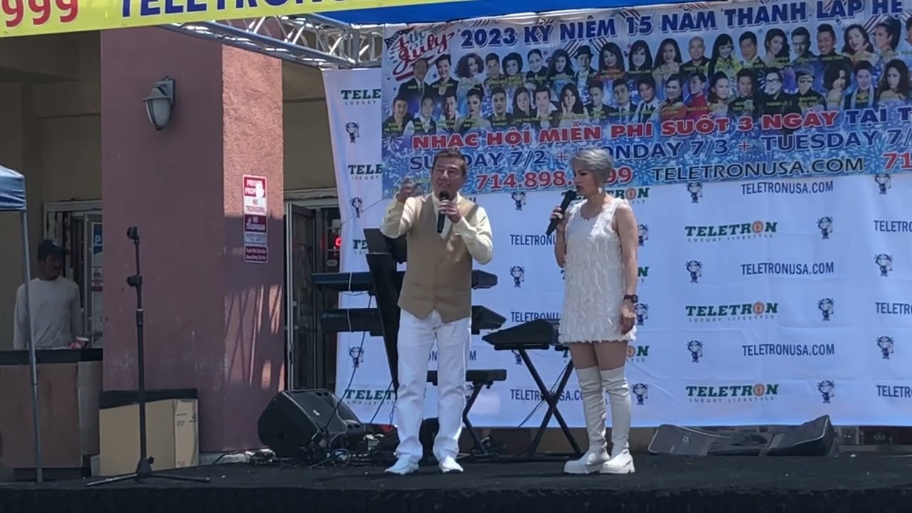 Bảo Liêm & Bảo Vy, Leyna Nguyễn- July 4th 2023 Celebration - Teletron