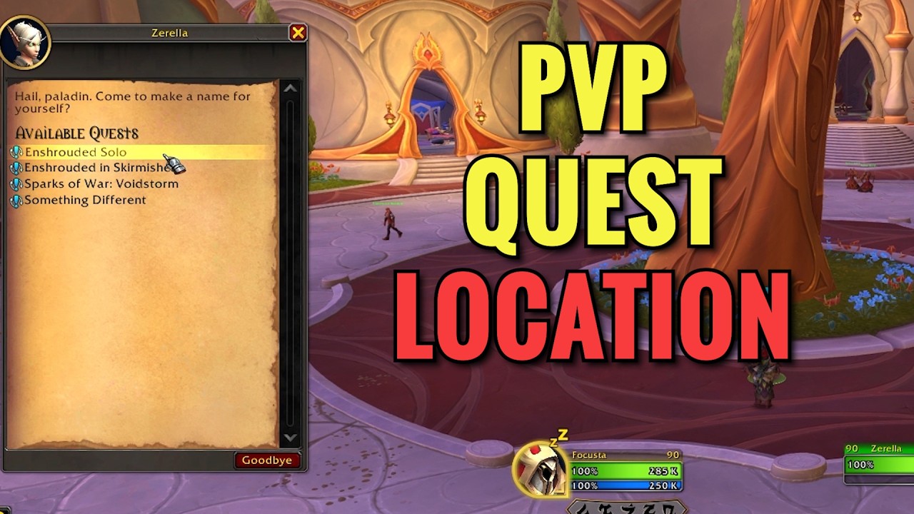 Silvermoon City PvP Quests Location (WoW Midnight)
