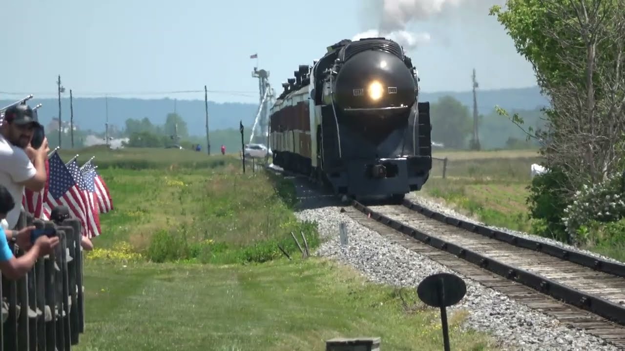 Norfolk & Western #611 at Strasburg, PA May 27, 2023