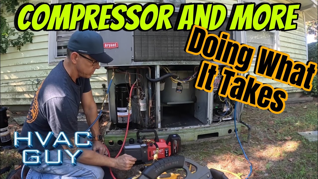 Replacing A Compressor and Finding Another Major Problem! #hvacguy #hvaclife #airconditioning