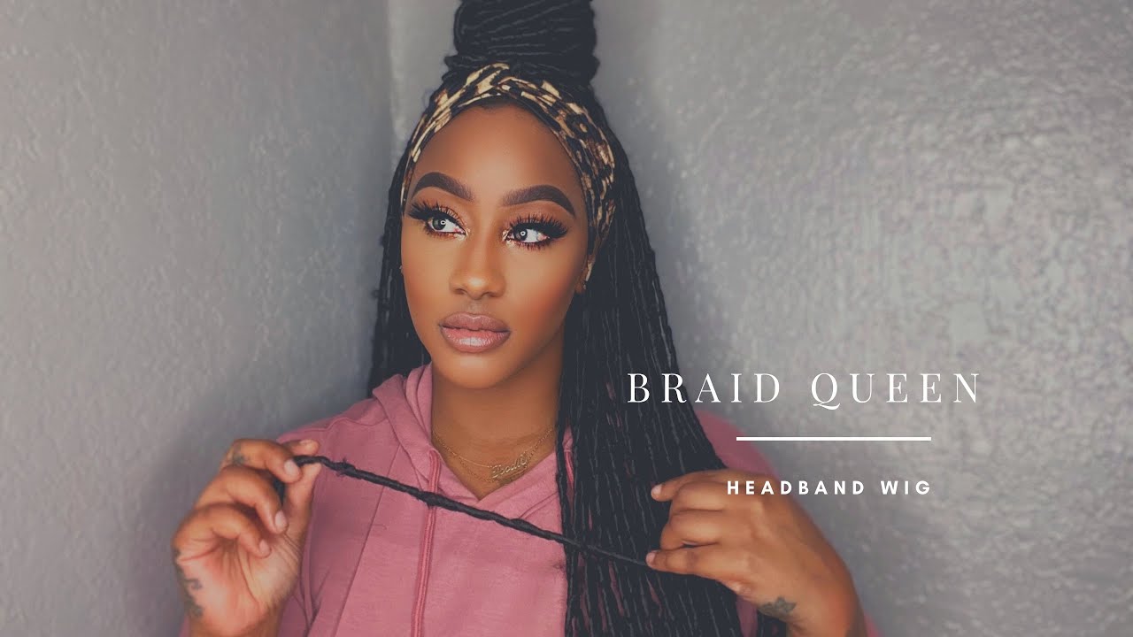 Braid Queen Butterfly Locs HeadBand Wig