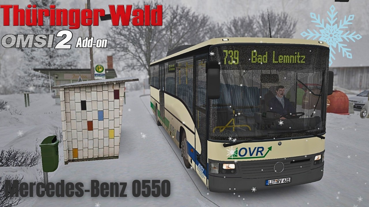 OMSI 2: Winterfahrt durch den Thüringer Wald auf der Linie 739! ❄️🚍🌲