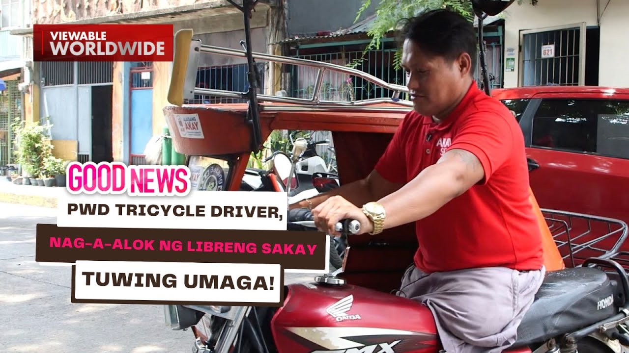 PWD tricycle driver, nag-a-alok ng libreng sakay tuwing umaga! | Good News