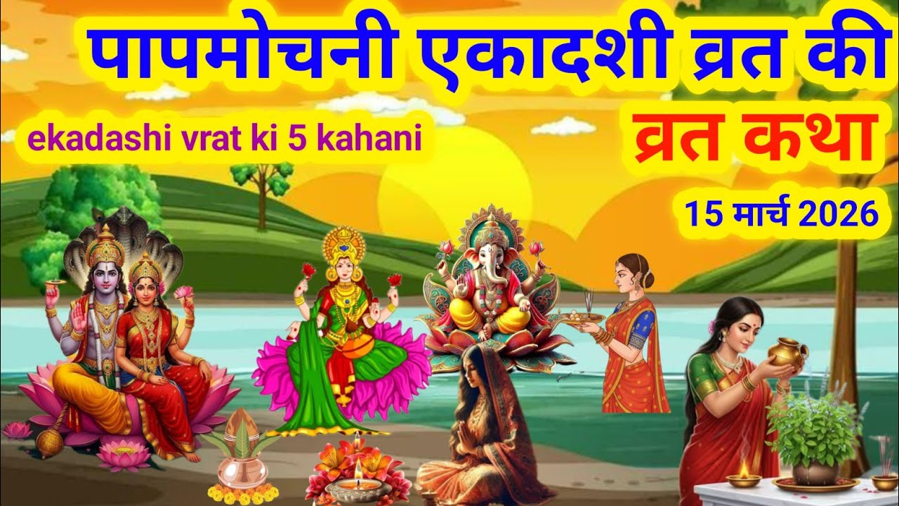 पापमोचनी एकादशी व्रत की पांच कहानी / papmochani ekadashi vrat Katha / ekadashi vrat ki 5 kahani 