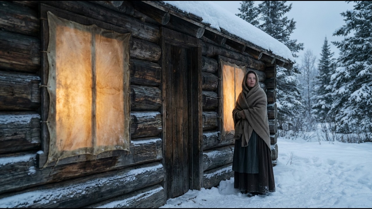 Her Cabin Had No Windows — Until Neighbors Found Oiled Rawhide Letting Light In