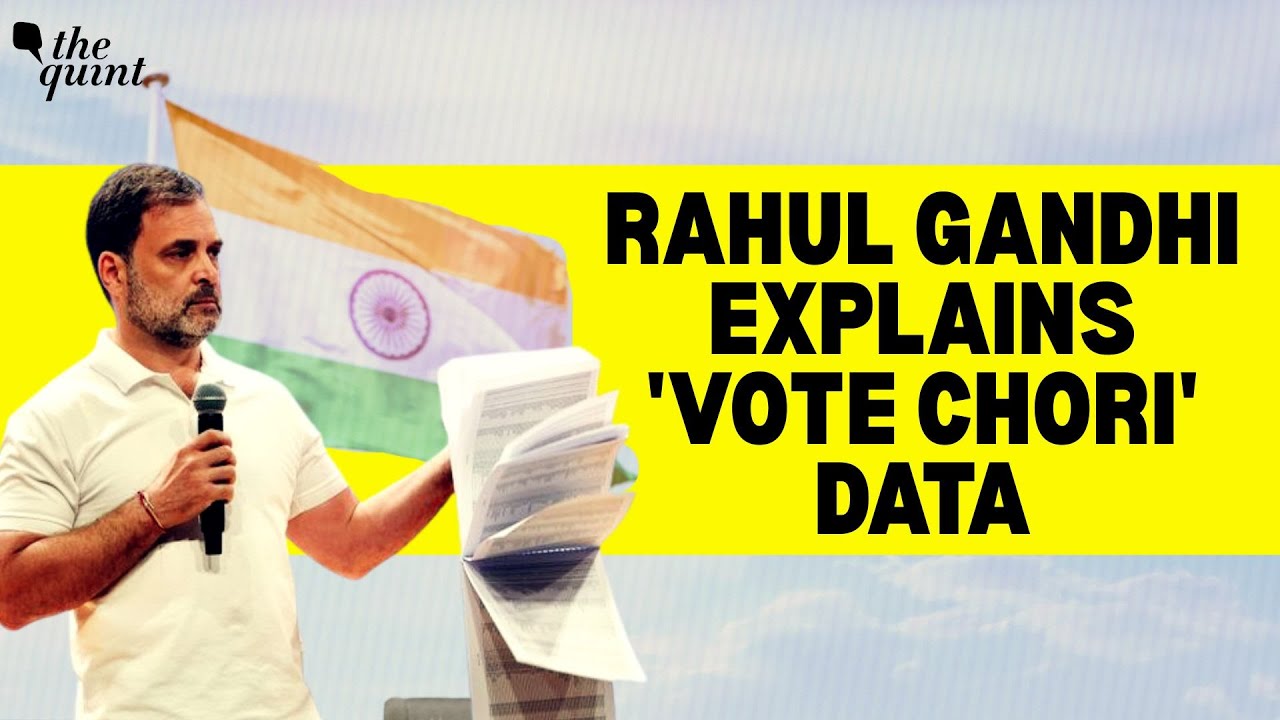 1 Lakh 'New' Voters, Fake Addresses: Rahul Gandhi's 'Vote Chori' Data, Claims BJP-EC Stole&nbsp;Elections