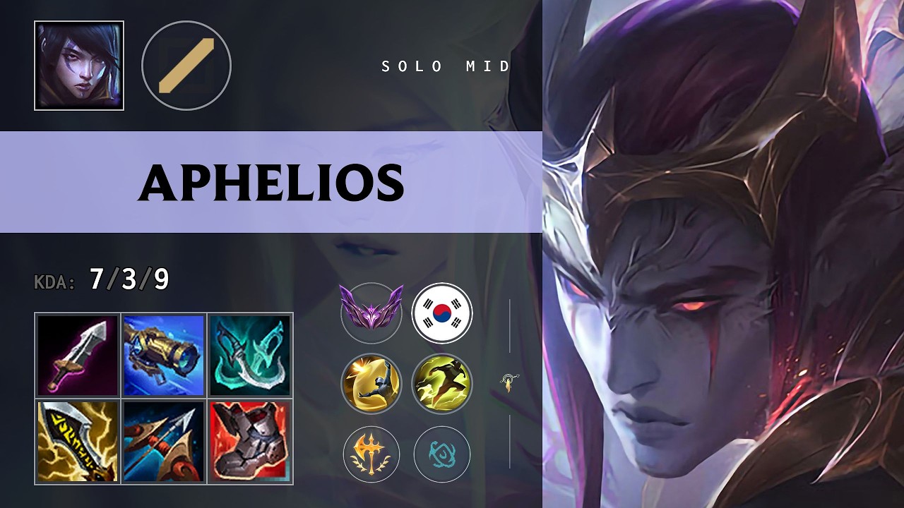 Aphelios Mid vs Azir - KR Master Patch 26.13