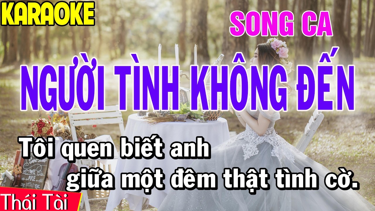 Người Tình Không Đến Karaoke Song Ca | Thái Tài