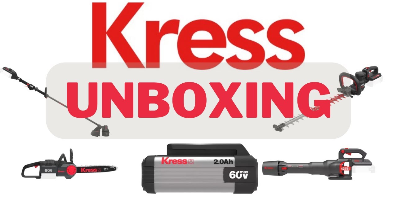 KRESS 60v BATTERY GARDEN TOOLS- UNBOXING
