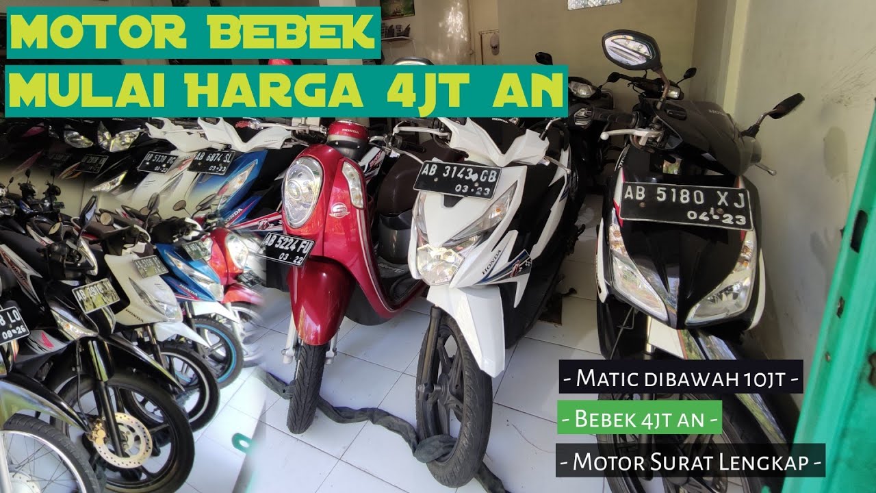 Motor bebek mulai 4jt an?? | Update stock motor bekas jogja