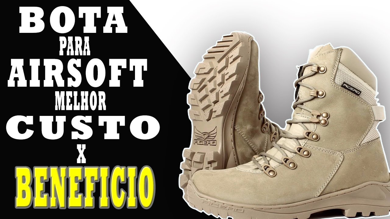 BOTA PARA AIRSOFT | MELHOR CUSTO BENEFICIO