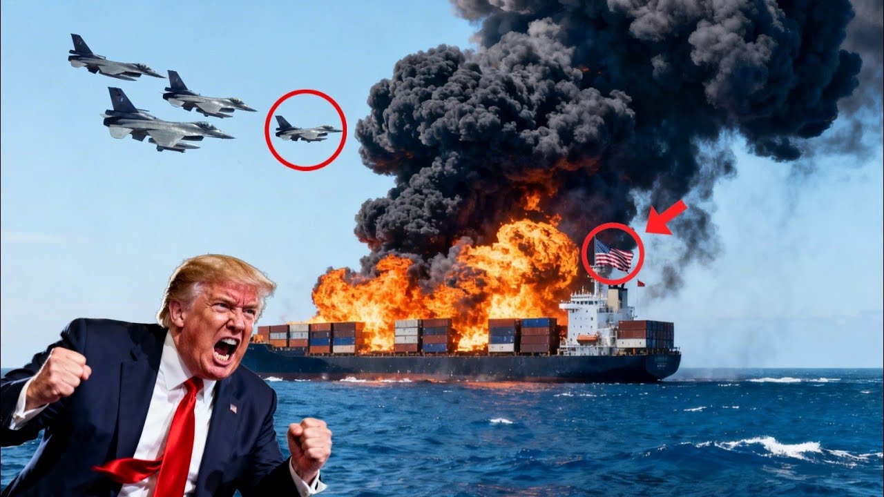 2 MINUTES AGO! A US cargo ship carrying 2,500 tons of fuel was destroyed by a Su-35 pilot.