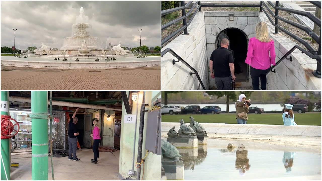 Take a tour of what lies underneath the Belle Isle fountain, see why it's being renovated