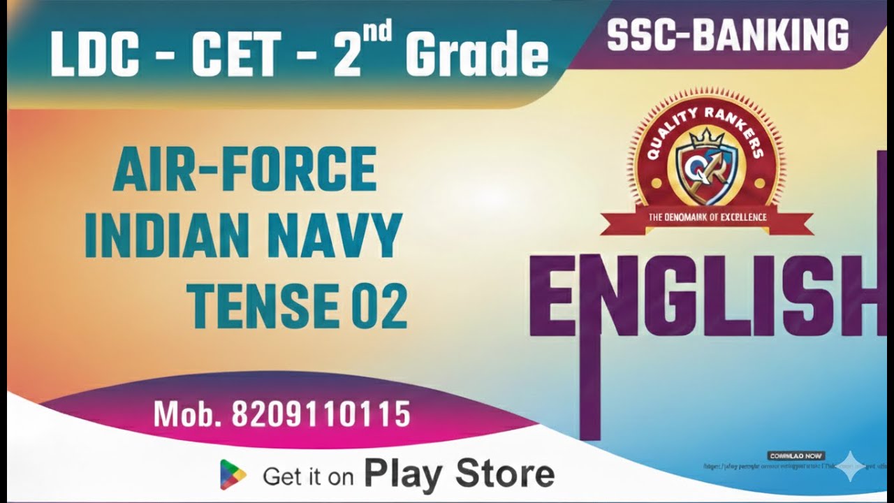 LDC/CET English -Tense  By Laxman Singh Sir   #ldcenglish   #grade2nd #rpsc #cet