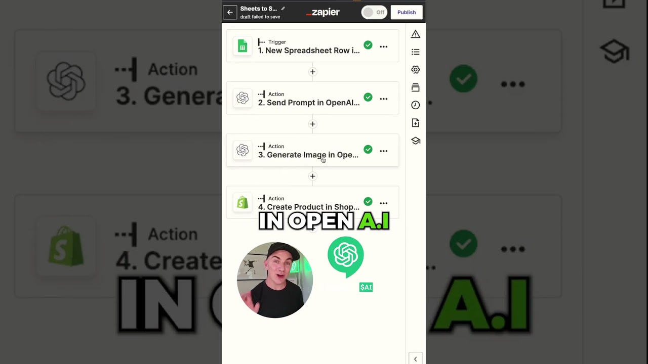 Using ChatGPT + Shopify + Google Sheets + Zapier 🤯 #shopifydropshipping #shopifytips #openai #chat