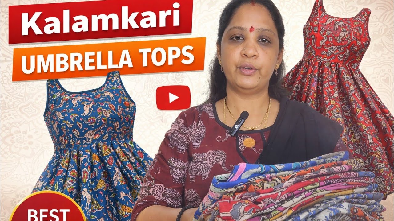 కలంకారి అంబ్రెల్లా టాప్స్ చూడగానే నచ్చేస్తాయి 💖