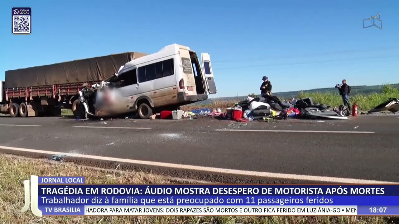 JL - Tragédia em rodovia: áudio mostra desespero de motorista após 5 mortes