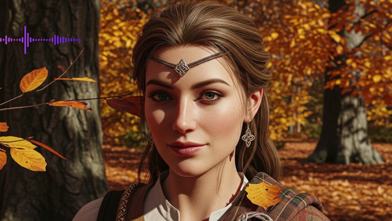 Relaxing Harp & Whistle Ambient - Celtic Autumn Serenity