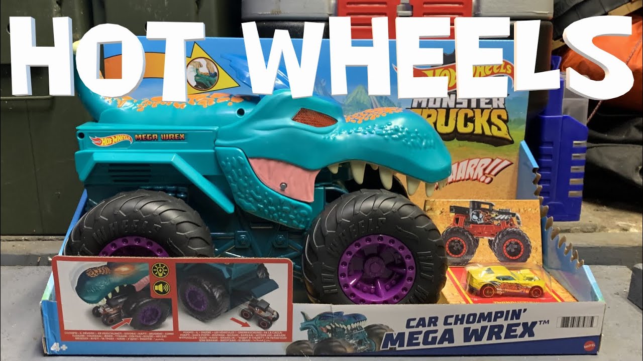 Hot Wheels Monster Trucks Car Chompin' Mega-Wrex