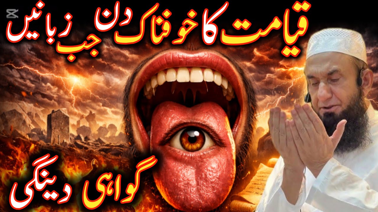 qayamat ka khofnak din jab zabane gawahi dengi moulana Tariq Jameel Allah is life 