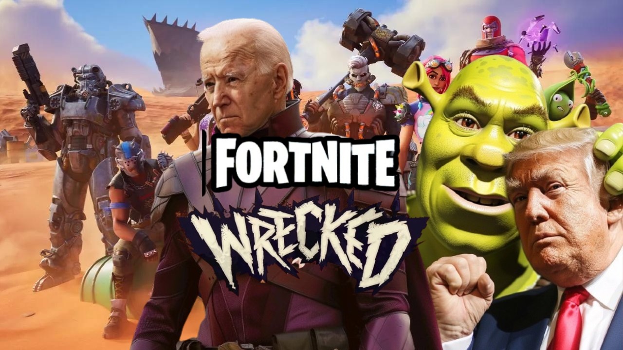 Дональд Трамп, Барак Обама и Джо Байден играют в Fortnite Wrecked