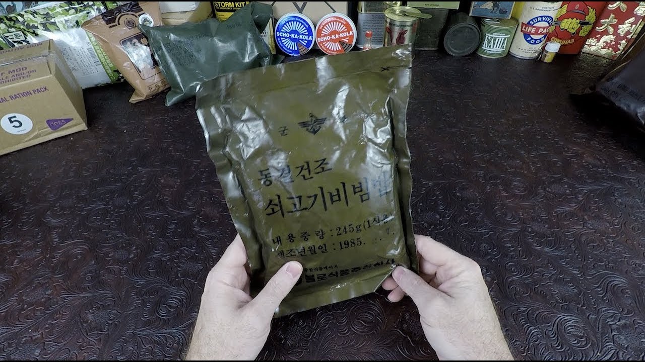 RARE !!! MRE Review 1985 South Korean Special Forces Marine Ration