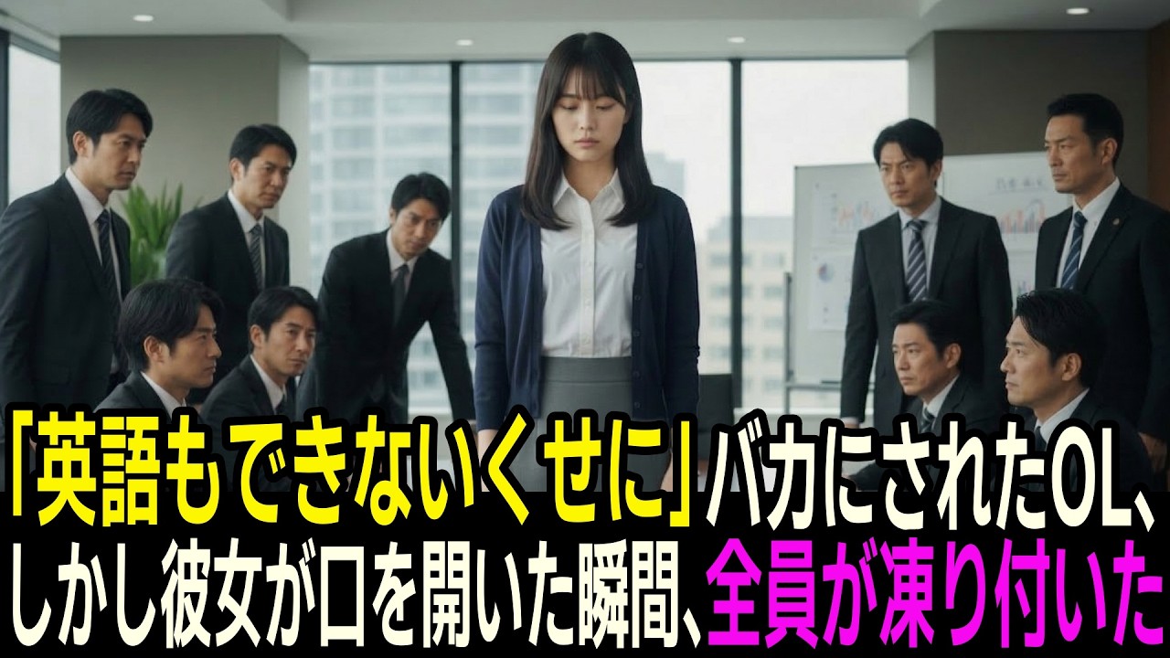 「英語もできないくせに」海外役員の前でバカにされた契約社員、しかし彼女が口を開いた瞬間、全員が凍り付いた