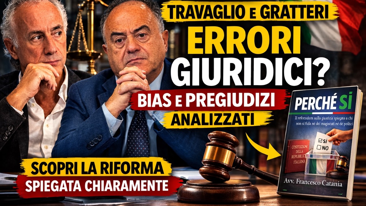 Travaglio e Gratteri: errori, bias e pregiudizi nell&rsquo;intervista sulla riforma della giustizia