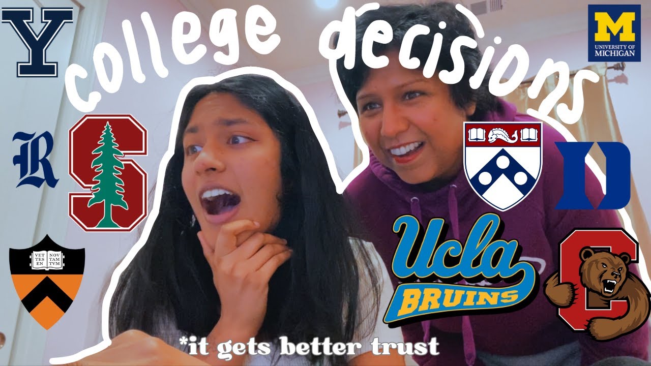 COLLEGE DECISIONS REACTIONS 2024!!! (ivy acceptances, stanford, t20, UCs) *no safeties