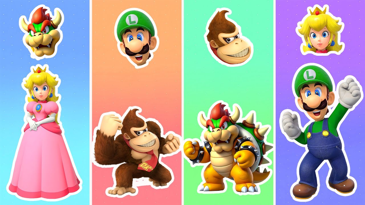 Four Strong Contenders, One Champion ⚔️ Donkey Kong, Luigi, Princess & Bowser Face Off🏆 | Mario ADM