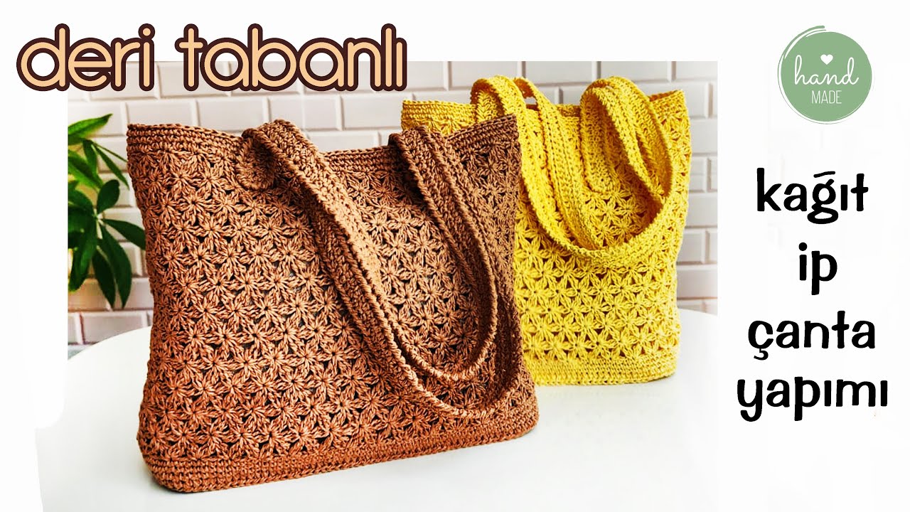 Deri Tabanlı Kağıt İp Çanta Yapımı