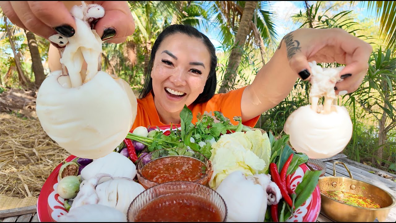 CUTTLE FISH SALAD (THE LAST MUKBANG OUTSIDE) | SASVlogs