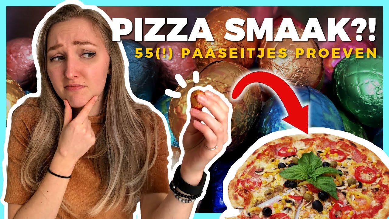 55 smaken PAASEITJES proeven! 😱🍕