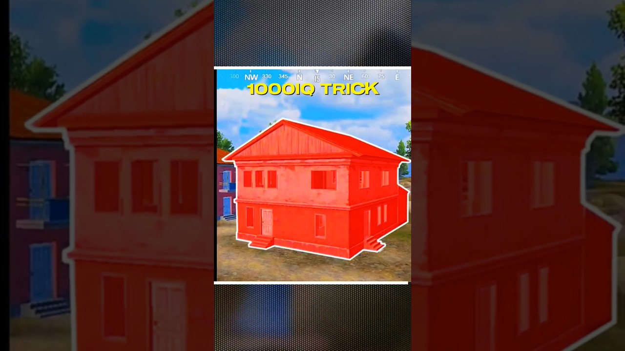 1000IQ SquareHouse Secret Trick✅ #bgmi #pubgvn #pubg #protips #tipsandtricks #camper #shorts #fyp