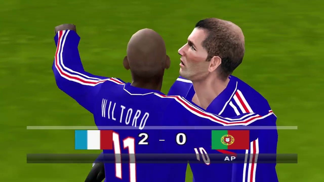 France vs Portugal (Gameplay PES6 2001/02)