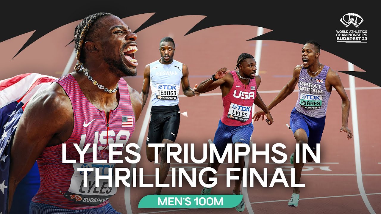 Noah Lyles storms to 100m gold medal in 9.83 🔥 | World Athletics Championships Budapest 23