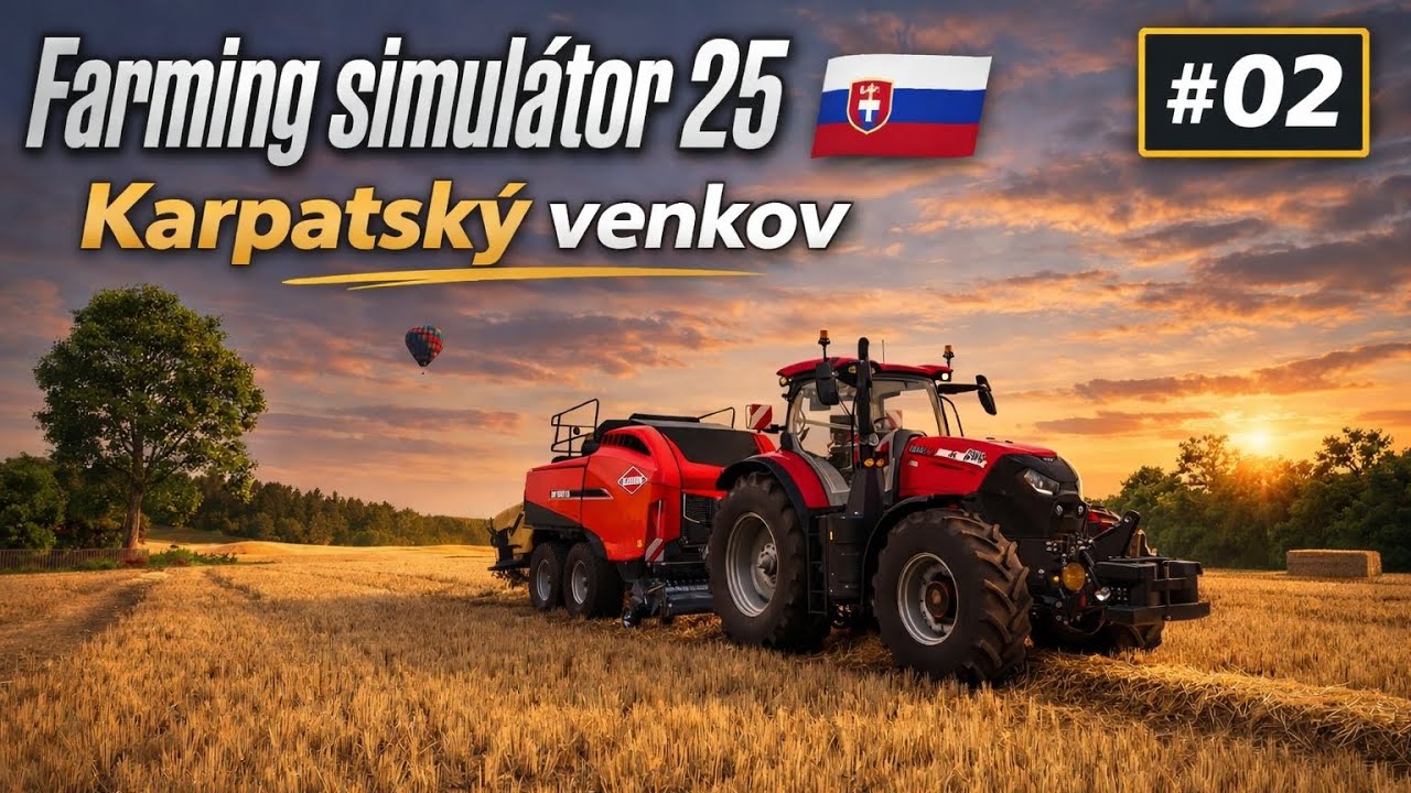 Balíkovaní pšeničné slámy/Karpatský Venkov/#02