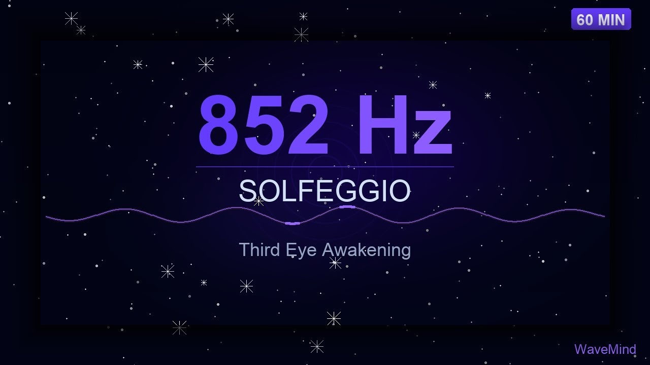 852 Hz Solfeggio | Awakening Intuition & Spiritual Order | 1h | No Ads