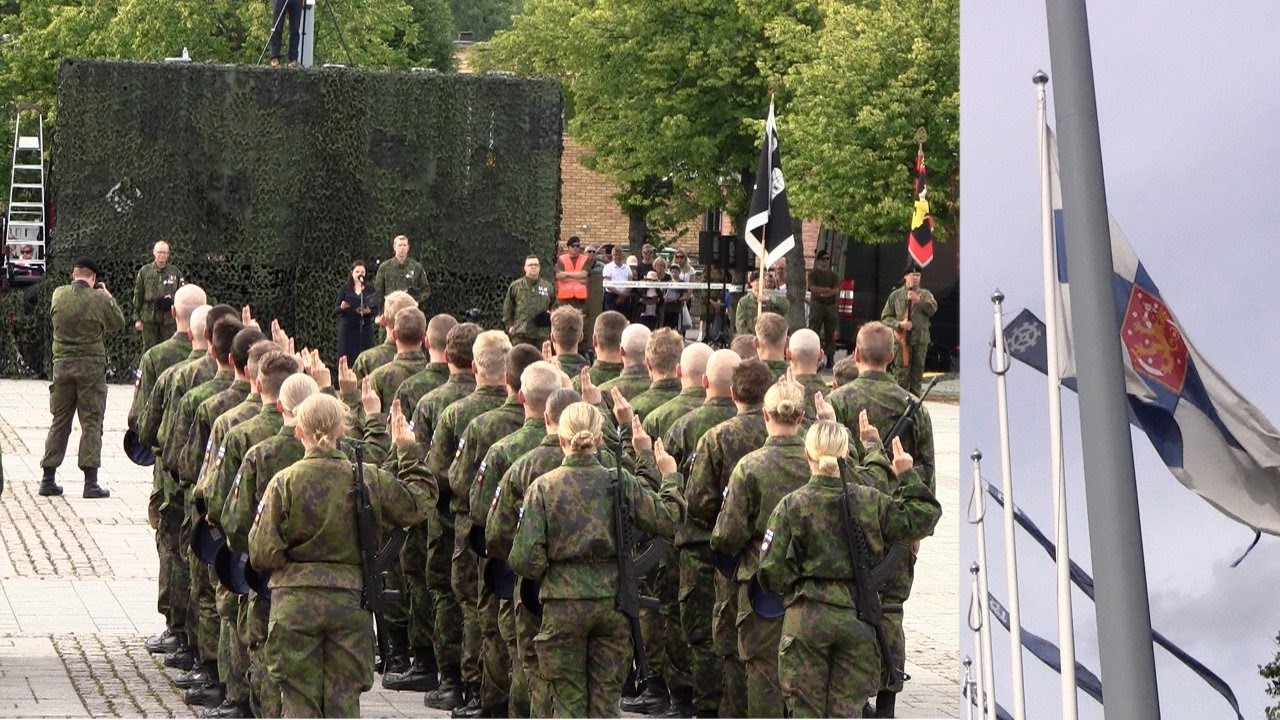 Panssariprikaatin / JTR 2/22 sotilasvala- ja sotilasvakuutustilaisuus Forssa