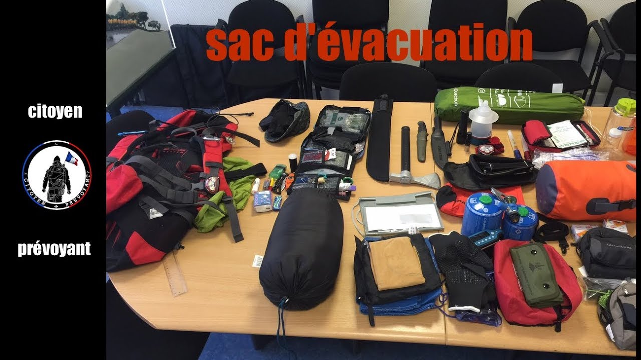 Le sac d'évacuation de Damien