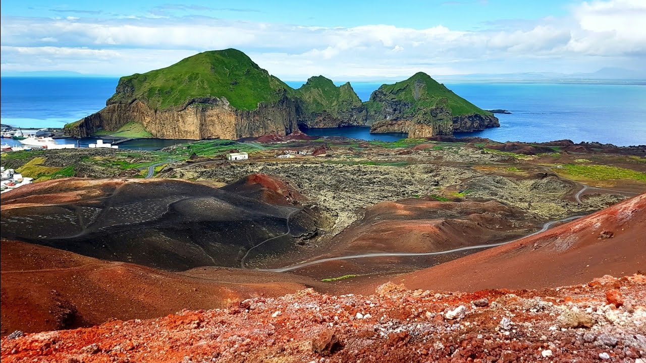 Westman Islands Iceland 🇮🇸 Vulcano Eldfell Hike 2021 Epic Day Trip by Electric Ferry Boat @ Haimaey