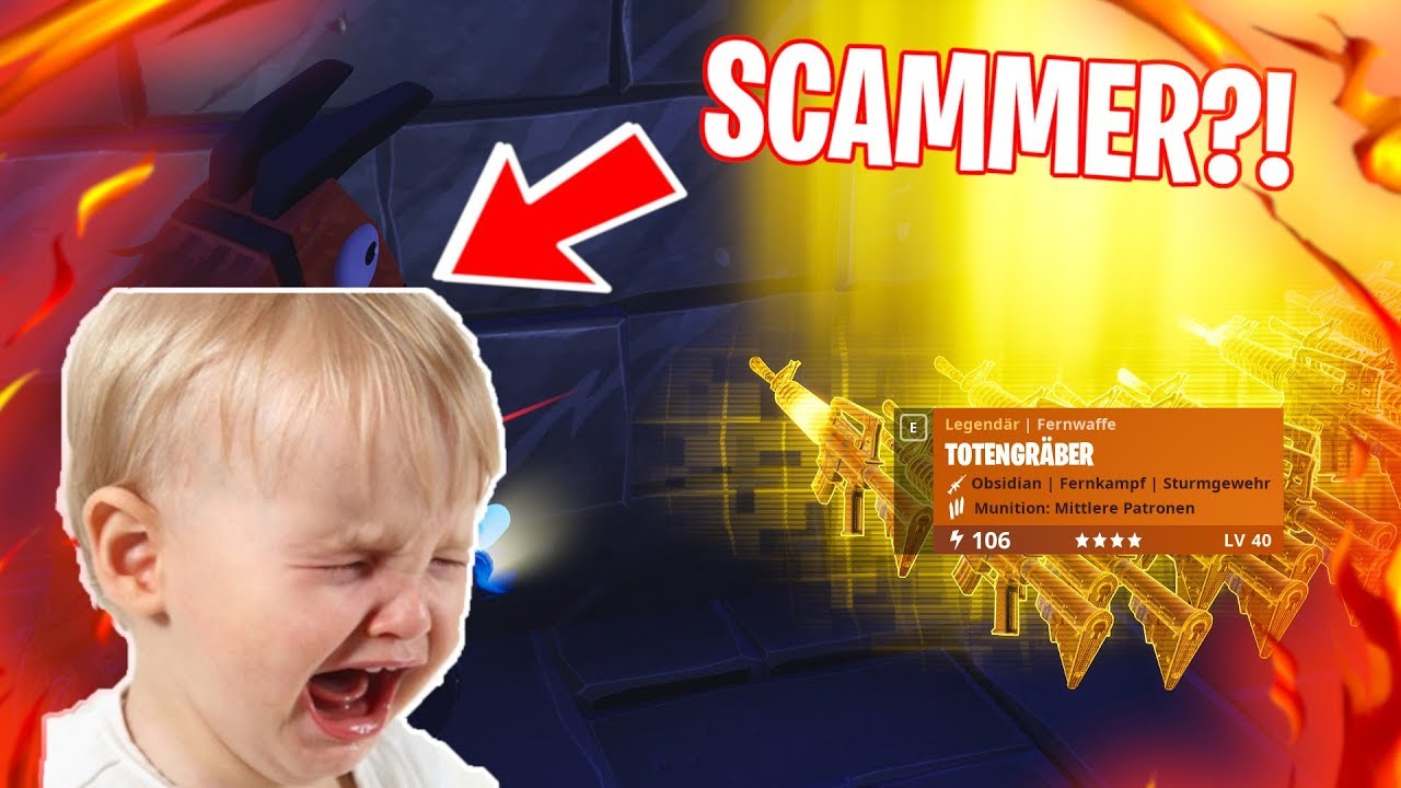 Ich gehe AFK während ich TOTENGRÄBER Trade !!! Scammer Test - Fortnite Rette die Welt