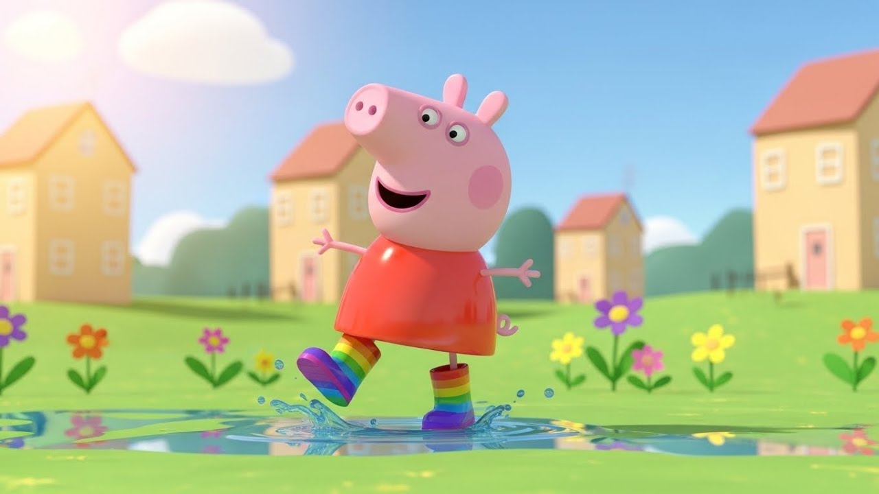 Peppa Pig Tropezó con Sus Botas Arcoíris 🌈👢 | Rimas y Canciones para Niños
