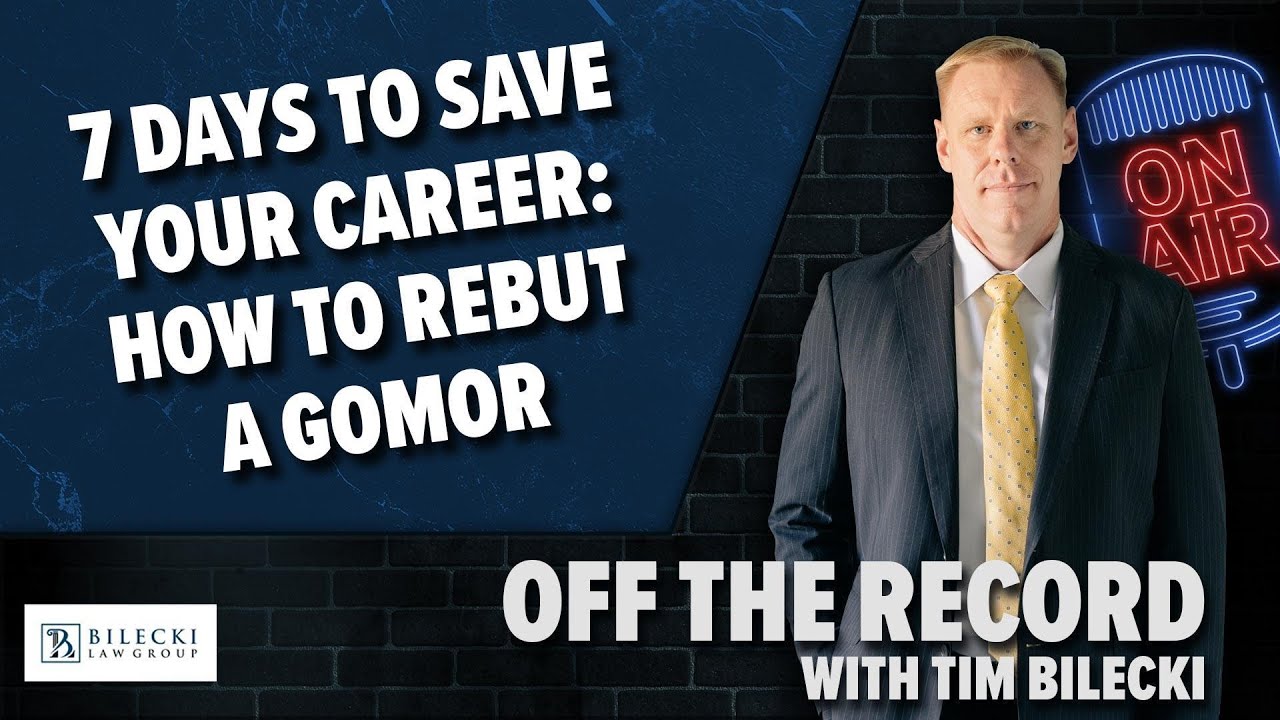 7 Days to Save Your Career: How to Rebut a GOMOR