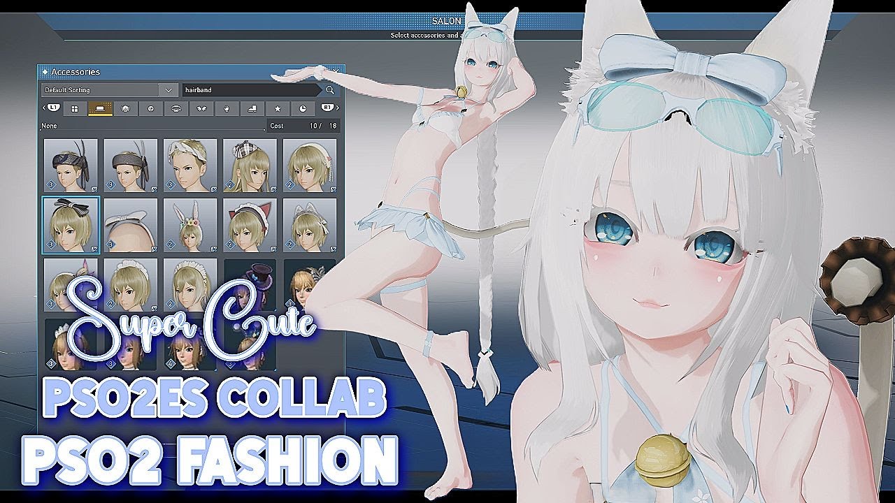 [PSO2:NGS] Watch as I make a PSO2es Style Outfit/Look in the ngs character creator!