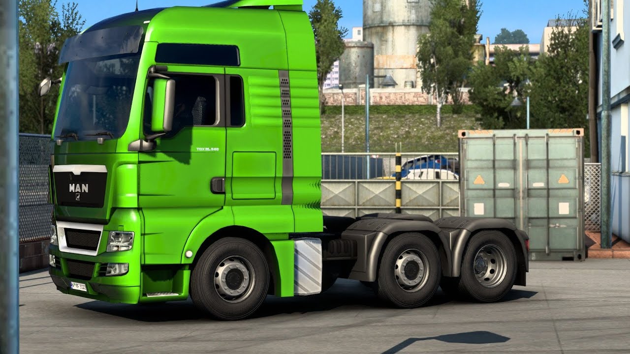 ETS 2 - MAN TGX XXL Transporting a Driller from Berlin to Szczecin