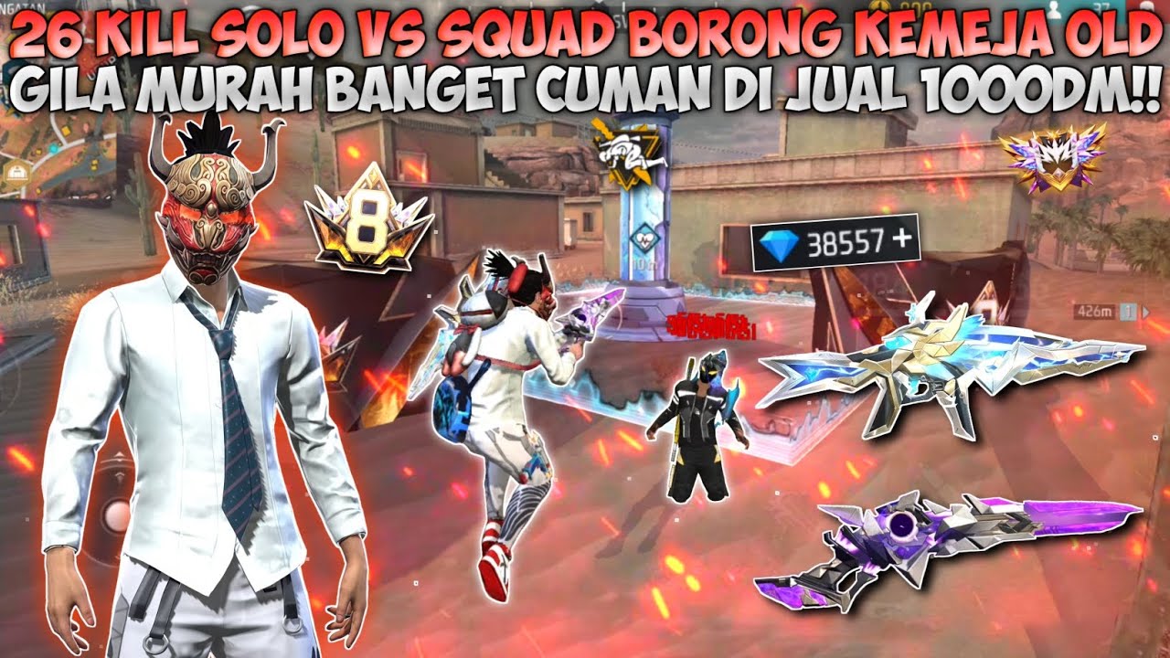 26 KILL SOLO VS SQUAD BORONG TOKO PRIME KEMEJA PUTIH!! GAK NYANGKA MURAH BANGET CUMAN 1000DM!!