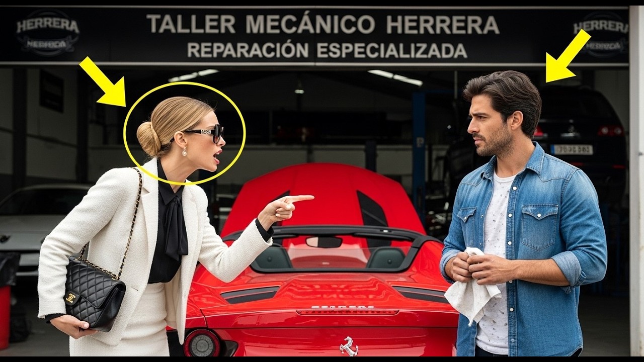 ¡No quiero que ese mecánico sucio toque mi Ferrari! sin saber que solo él podía salvar su coche...