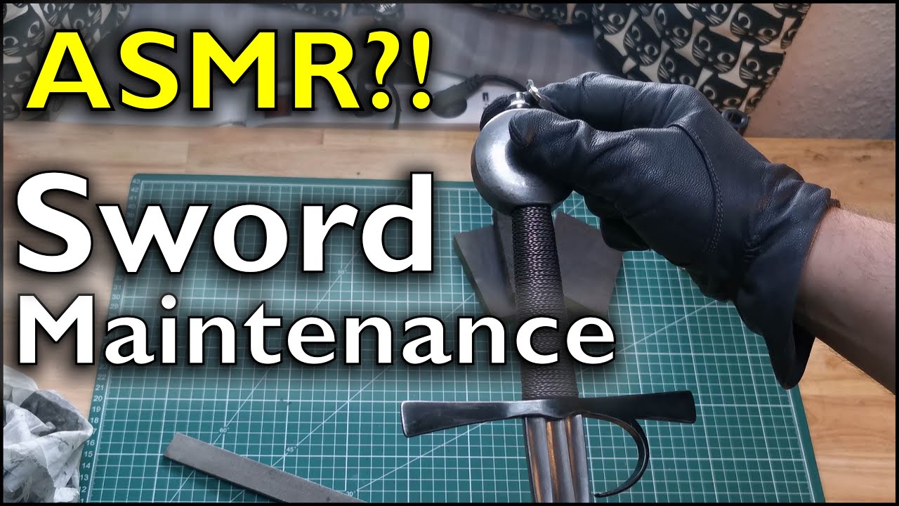Sword Maintenance - Cleaning a Malleus 1432 Early Sidesword [4k - 60fps - ASMR]