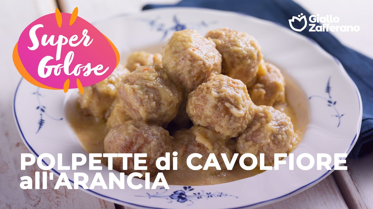 POLPETTE di CAVOLFIORE all'ARANCIA - RICETTA VEGANA🍊🥦✨
